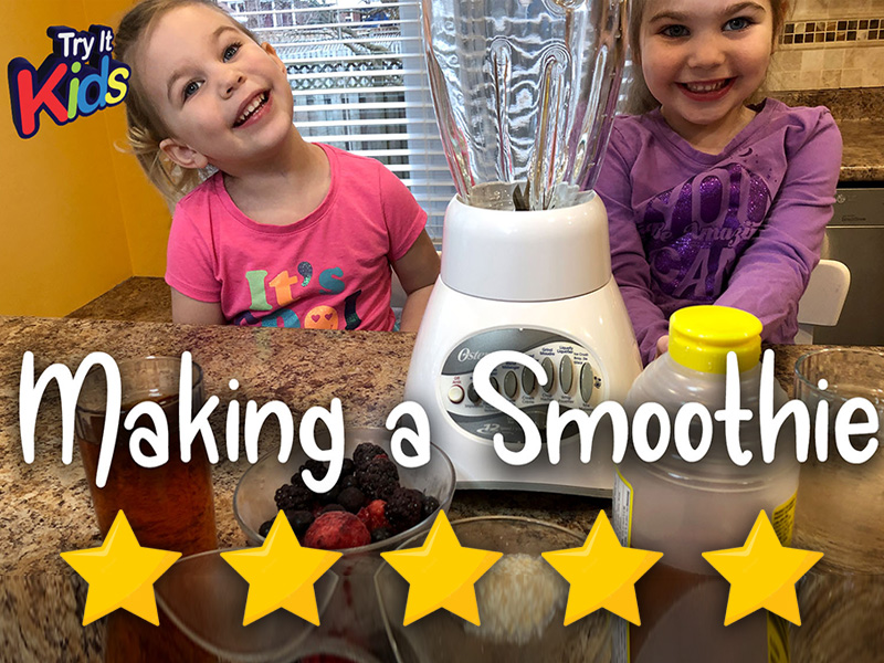 Try It Kids making a smoothie video 5 star rating